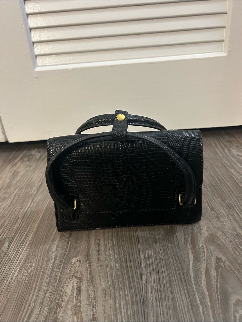 Zara Black Textured Top-Handle Women’s Bag